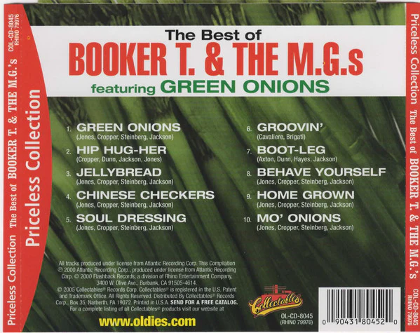 Booker T & The MG's - The Best Of Booker T. & The M.G.s (Featuring Green Onions) (CD) - Image 2