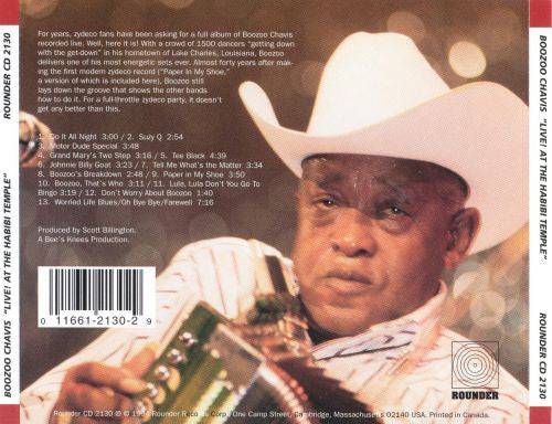 Boozoo Chavis And The Magic Sounds - Live! At The Habibi Temple, Lake Charles, Louisiana (CD) - Image 2