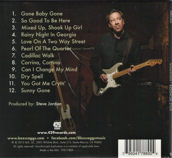 Boz Scaggs - Memphis (CD) - Image 2