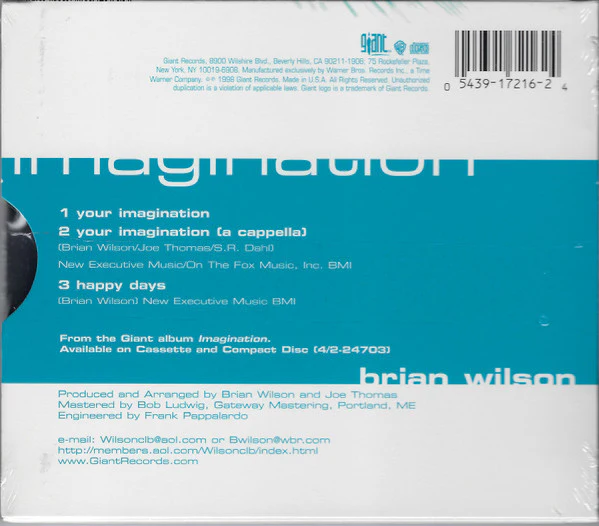 Brian Wilson - Your Imagination (CD) - Image 2
