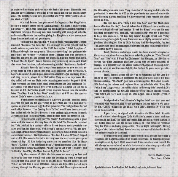 Brook Benton - The Essential Vik And RCA Victor Recordings (CD) - Image 5