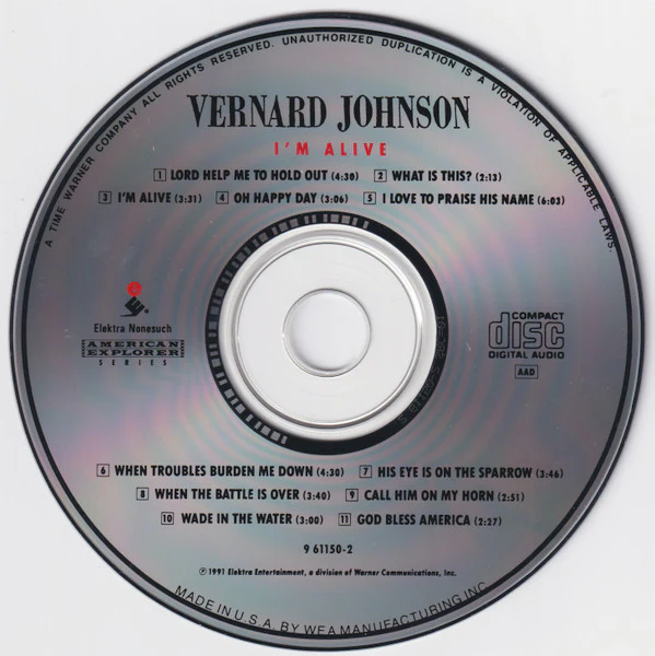 Brother Vernard Johnson - I'm Alive (CD) - Image 3