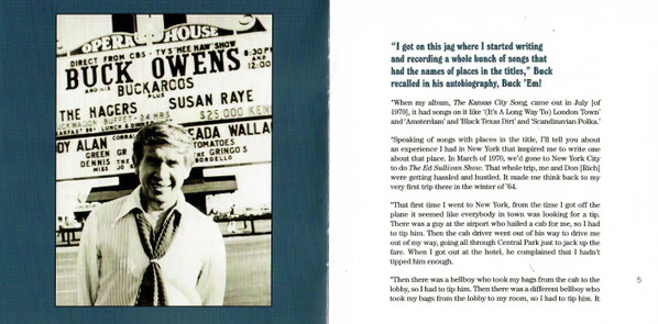 Buck Owens And His Buckaroos - I Wouldn't Live In New York City (CD) - Image 3