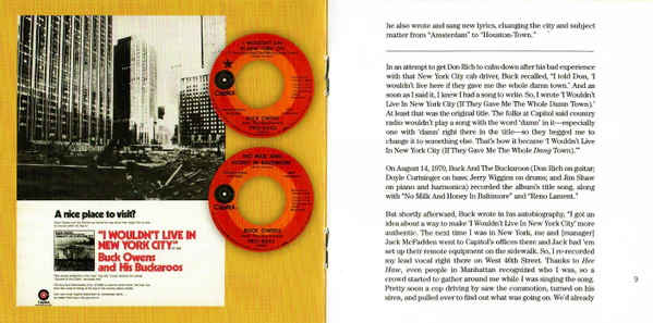 Buck Owens And His Buckaroos - I Wouldn't Live In New York City (CD) - Image 5