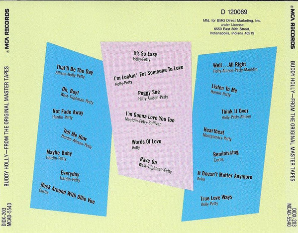 Buddy Holly - From The Original Master Tapes (CD) - Image 2