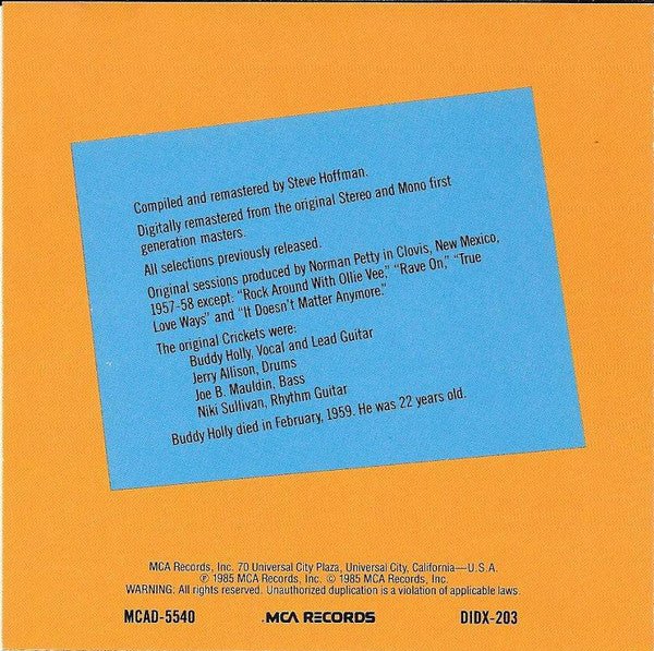 Buddy Holly - From The Original Master Tapes (CD) - Image 5