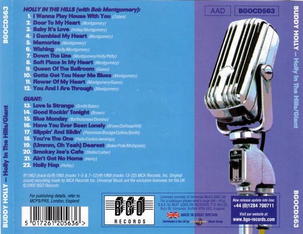 Buddy Holly - Holly In The Hills/Giant (CD) - Image 2