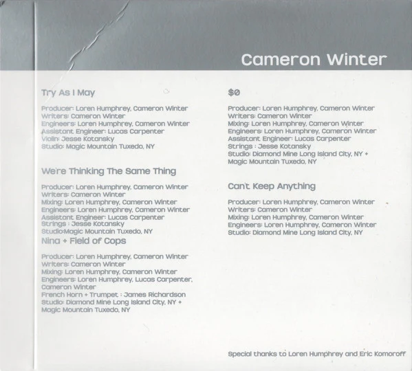 Cameron Winter - Heavy Metal (CD) - Image 3