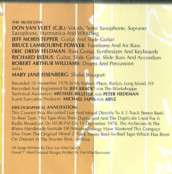 Captain Beefheart And The Magic Band - I'm Going To Do What I Wanna Do (Live At My Father's Place 1978) (CD) - Image 5