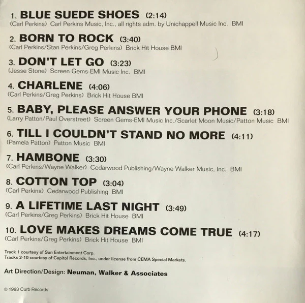 Carl Perkins - Best Of Carl Perkins (Blue Suede Shoes The Original Recording) (CD) - Image 4