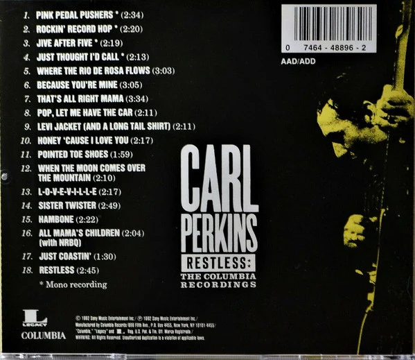 Carl Perkins - Restless: The Columbia Recordings (CD) - Image 2