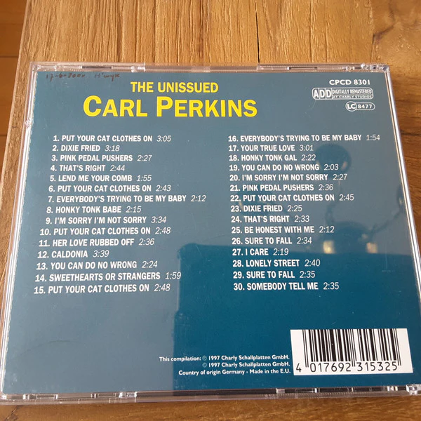 Carl Perkins - The Unissued Carl Perkins (CD) - Image 2