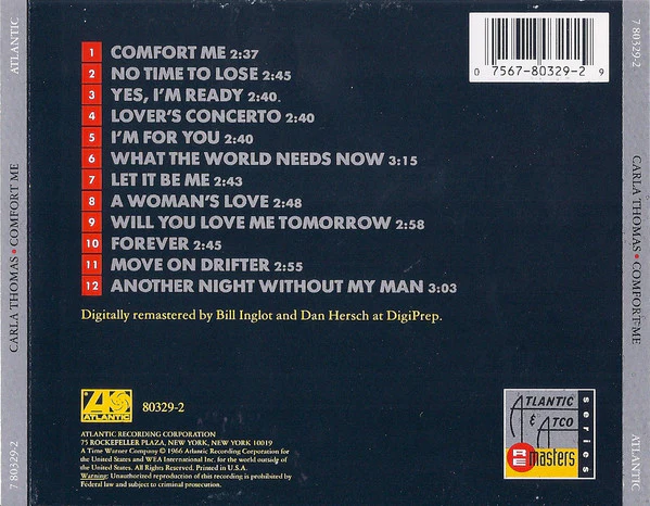 Carla Thomas - Comfort Me (CD) - Image 2