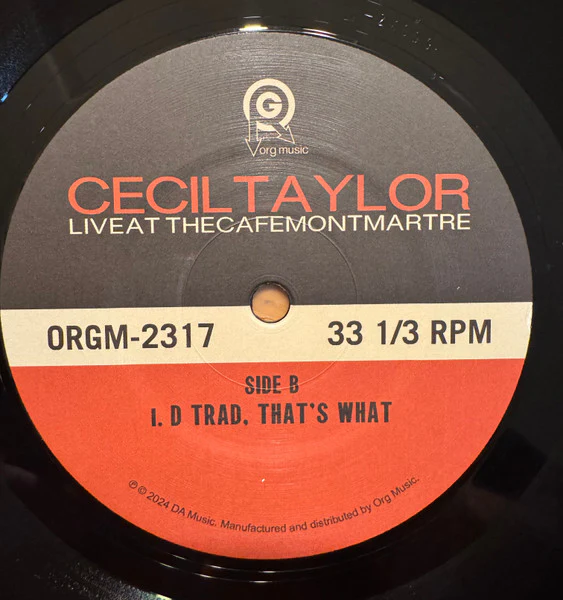 Cecil Taylor - Live At The Cafe Montmartre (Vinyl) - Image 4