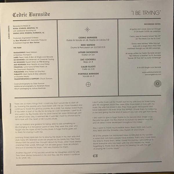 Cedric Burnside - I Be Trying (Vinyl) - Image 5