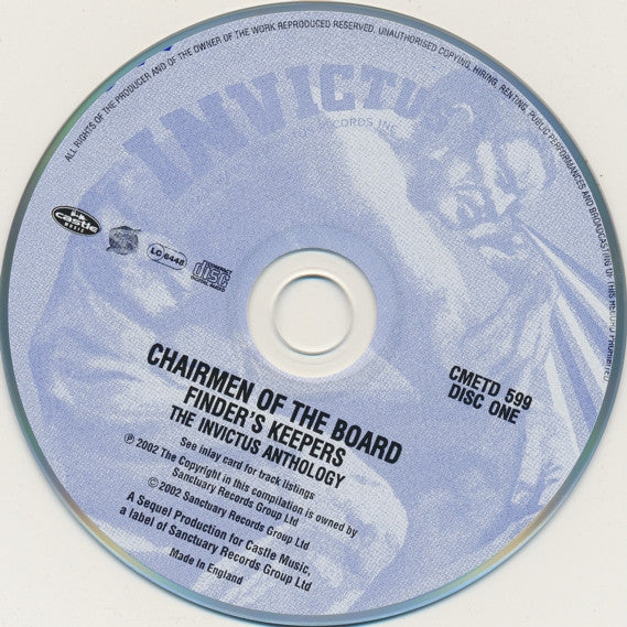 Chairmen Of The Board - Finder's Keepers (The Invictus Anthology) (CD) - Image 3