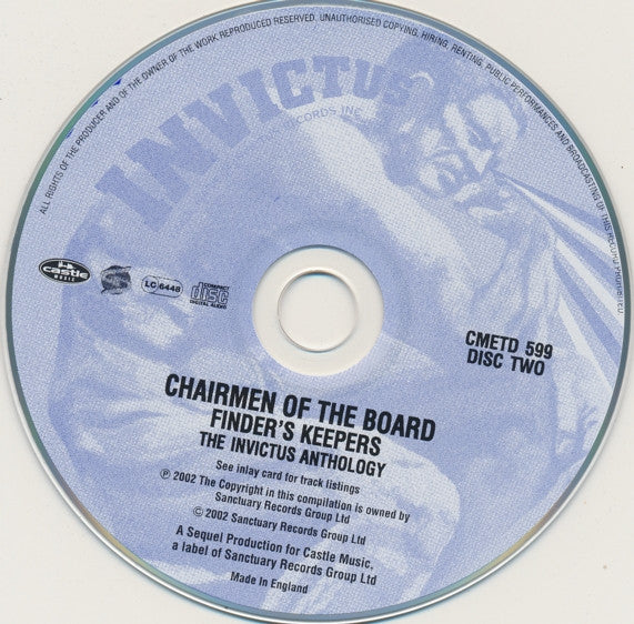 Chairmen Of The Board - Finder's Keepers (The Invictus Anthology) (CD) - Image 5