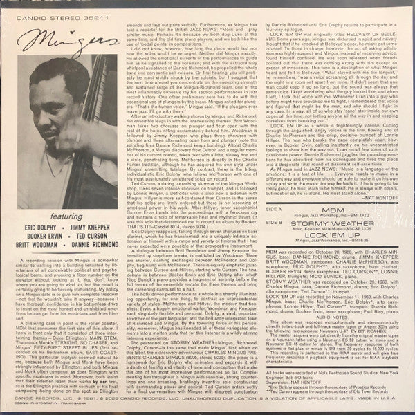 Charles Mingus - Mingus (Vinyl) - Image 2