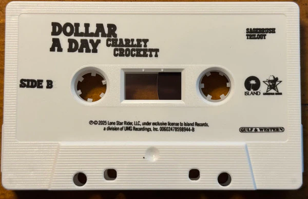 Charley Crockett - Dollar A Day (Cassette) - Image 3