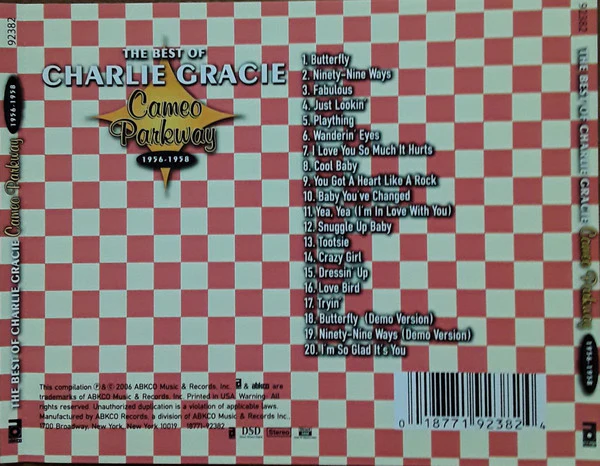 Charlie Gracie - The Best Of Charlie Gracie (Cameo Parkway 1956-1958) (CD) - Image 2