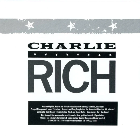 Charlie Rich - American Originals (CD) - Image 3