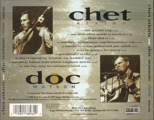 Chet Atkins And Doc Watson - Reflections (CD) - Image 2