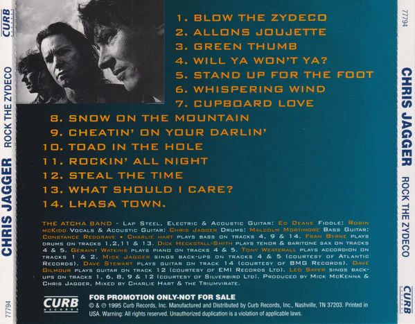 Chris Jagger - Rock The Zydeco  (CD) - Image 2