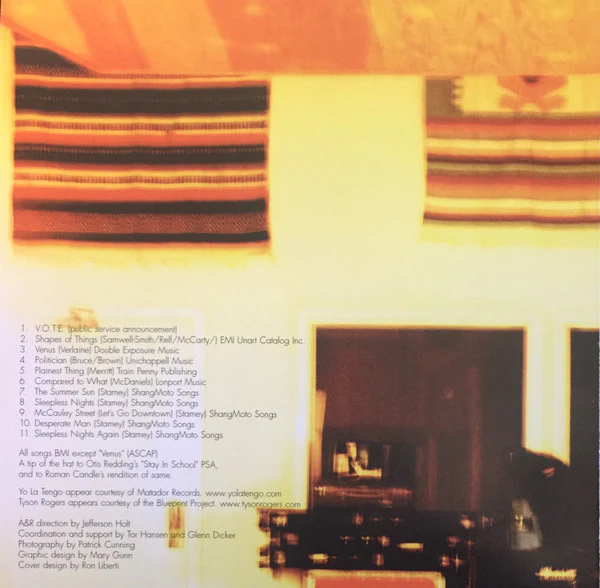 Chris Stamey With Yo La Tengo - V.O.T.E. (CD) - Image 4