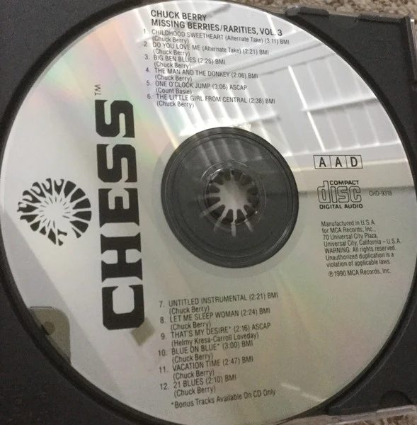 Chuck Berry - Missing Berries, Rarities, Volume 3 (CD) - Image 3