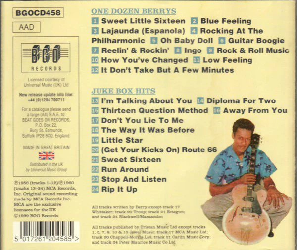 Chuck Berry - One Dozen Berrys / Juke Box Hits  (CD) - Image 3