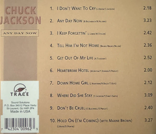 Chuck Jackson - The World Of Chuck Jackson: Any Day Now (CD) - Image 2