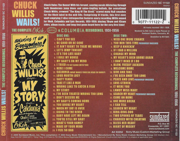Chuck Willis - Wails! The Complete Recordings 1951-1956 (CD) - Image 2