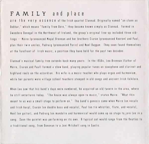 Clannad - Fuaim (CD) - Image 5