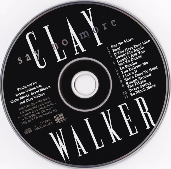 Clay Walker - Say No More (CD) - Image 4