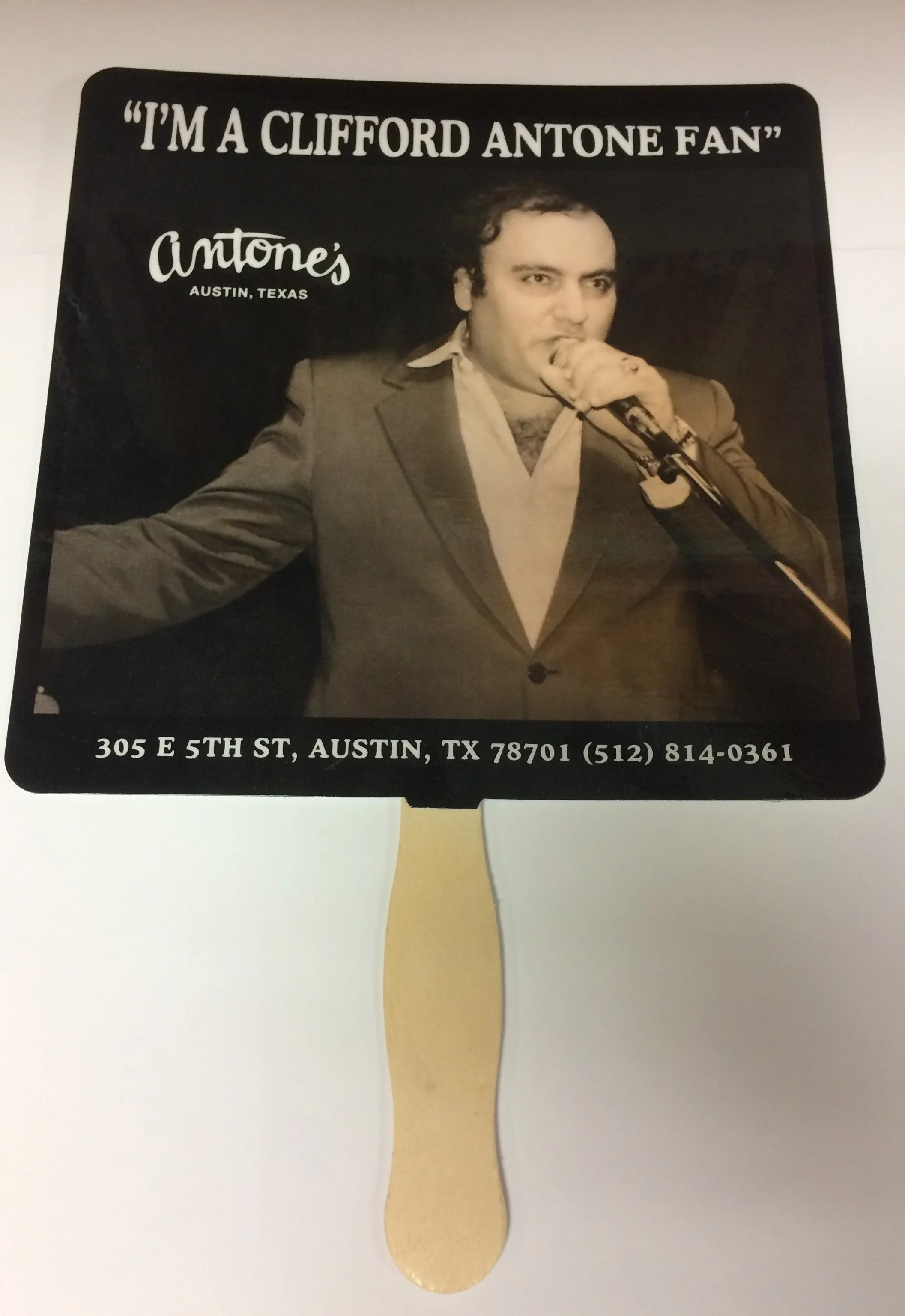 Clifford Antone - Hand Fan / Fundraiser For Home