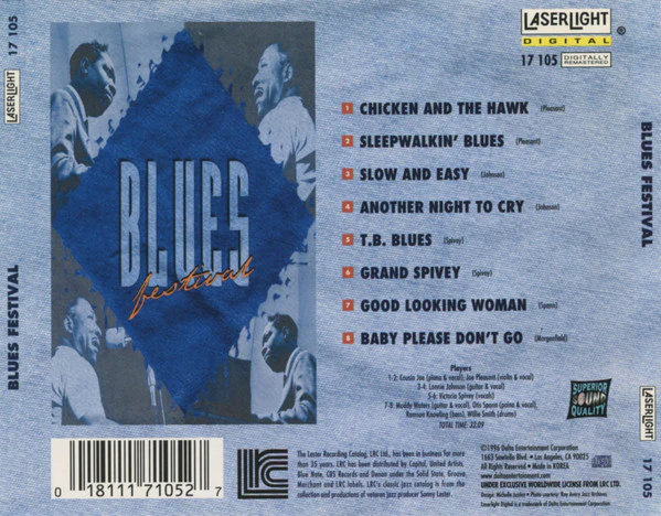 Cousin Joe, Lonnie Johnson , Victoria Spivey, Otis Spann, Muddy Waters - Blues Festival (CD) - Image 4