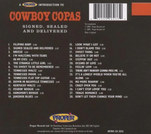 Cowboy Copas - Signed, Sealed And Delivered (CD) - Image 2