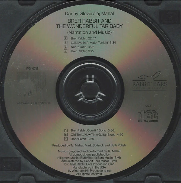 Danny Glover, Taj Mahal - Brer Rabbit And The Wonderful Tar Baby (CD) - Image 4