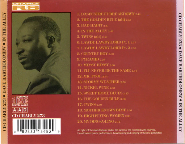 Dave Bartholomew - In The Alley (CD) - Image 2
