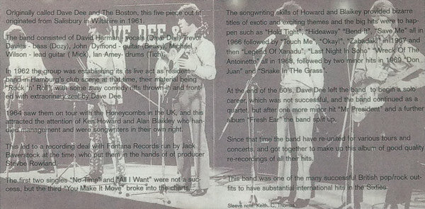 Dave Dee, Dozy, Beaky, Mick & Tich - All The Hits Plus More (CD) - Image 3