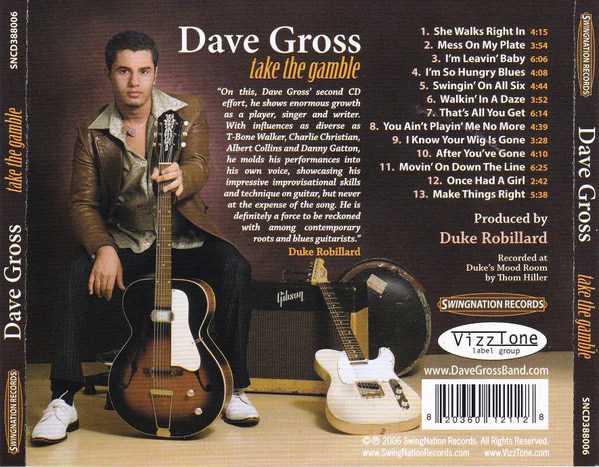 Dave Gross - Take The Gamble (CD) - Image 2
