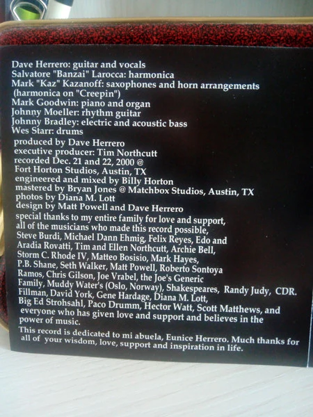 Dave Herrero - Hard Life Blues (CD) - Image 4