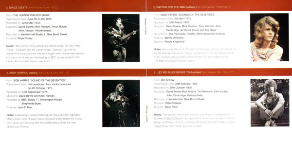 David Bowie - BBC Sessions 1969-1972 (Sampler) (CD) - Image 4