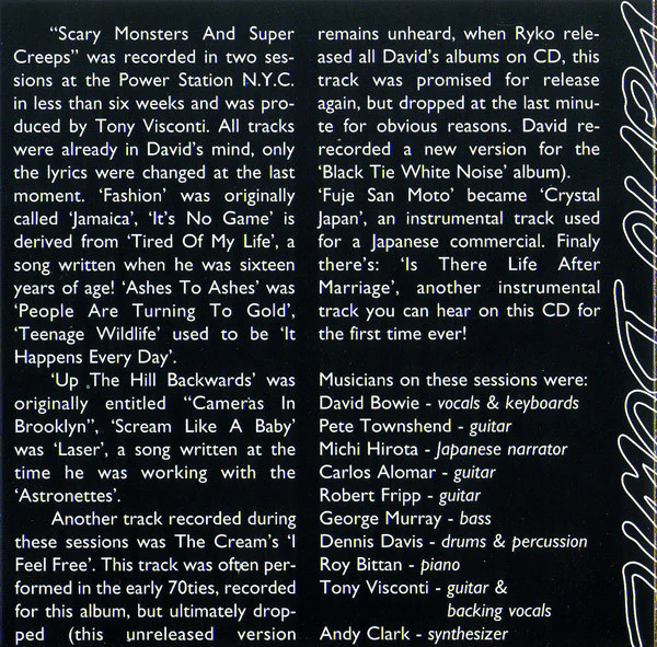 David Bowie - Vampires of Human Flesh (CD) - Image 3