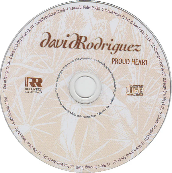 David Rodriguez  - Proud Heart (CD) - Image 3