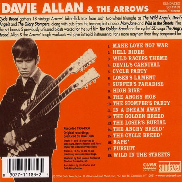 Davie Allan & The Arrows - Cycle Breed (CD) - Image 2