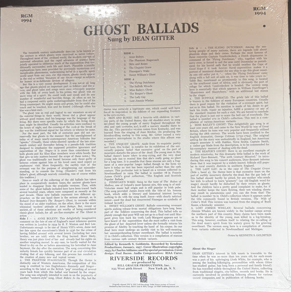 Dean Gitter - Ghost Ballads (Vinyl) - Image 2