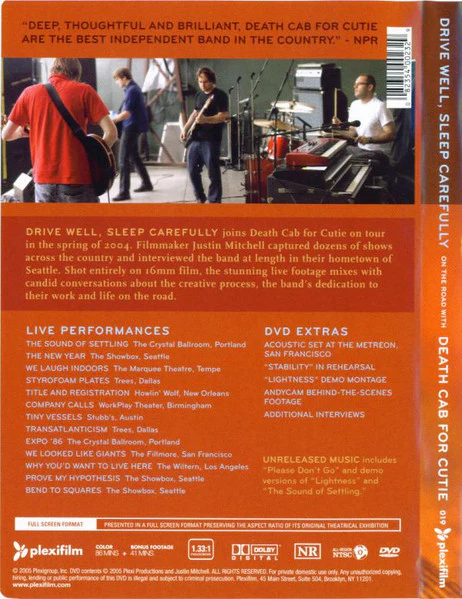 Death Cab For Cutie - Drive Well, Sleep Carefully (On The Road With Death Cab For Cutie: A Film By Justin Mitchell) (DVD) - Image 2