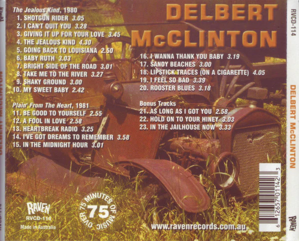 Delbert McClinton - The Jealous Kind / Plain' From The Heart (CD) - Image 2