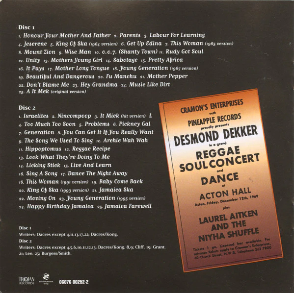 Desmond Dekker - Anthology: Israelites 1963 to 1999 (CD) - Image 2